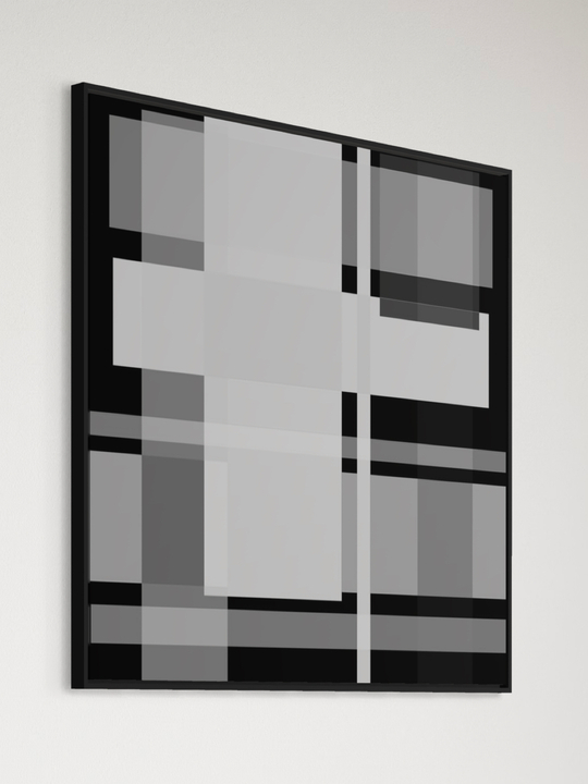 "Abstract White and Grey"