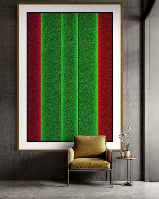 "Green and Red Stripes"