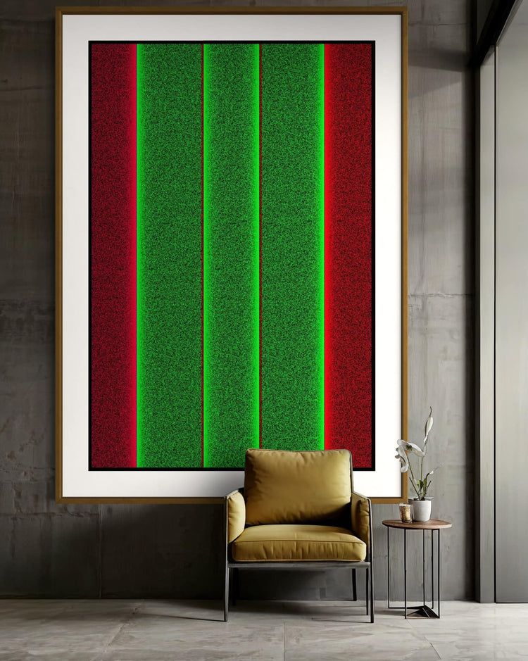 "Green and Red Stripes"
