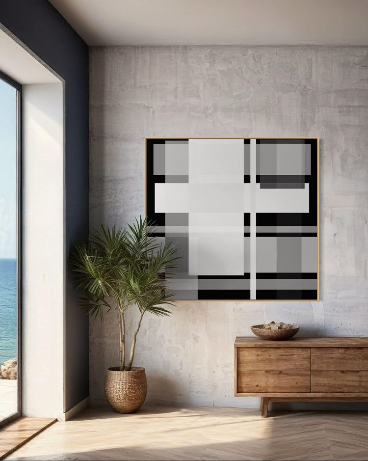 "Abstract White and Grey"