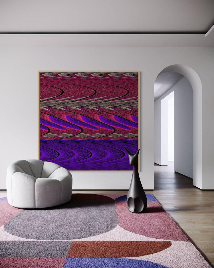 "Red and Pink Waves"