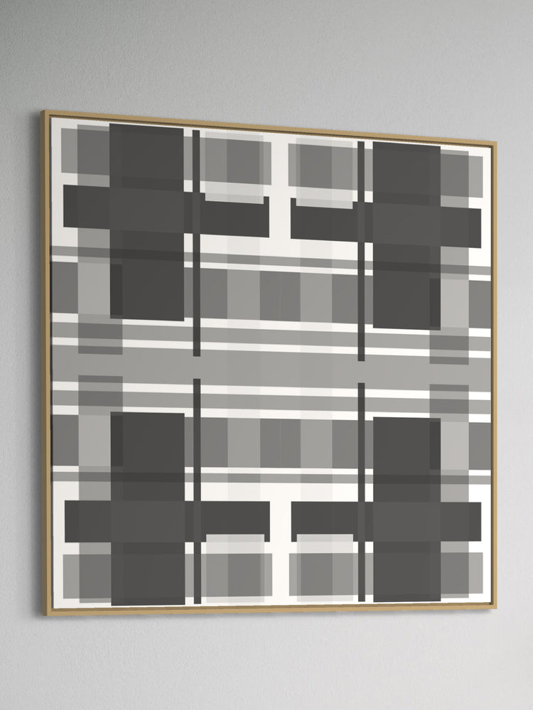 "Abstract White, Black and Grey"