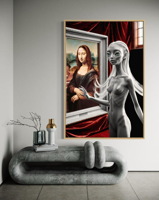 AI -"Meeting with the Mona Lisa"