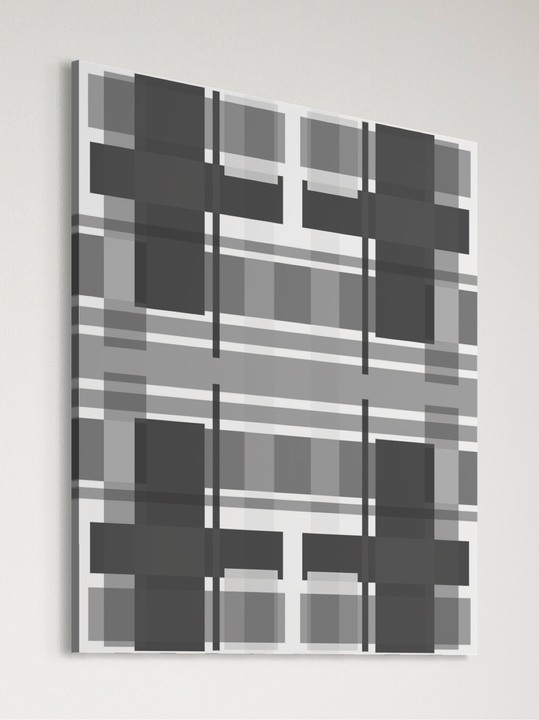 "Abstract White, Black and Grey"