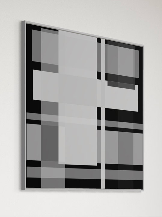 "Abstract White and Grey"