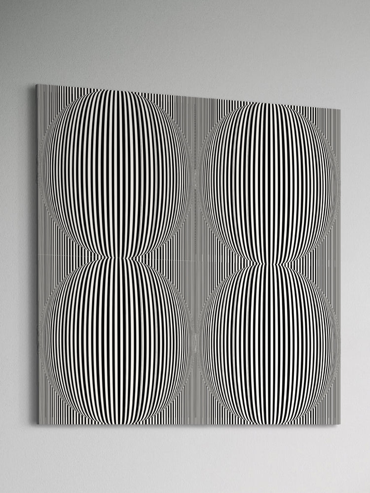 "Black and White 4 Balls"