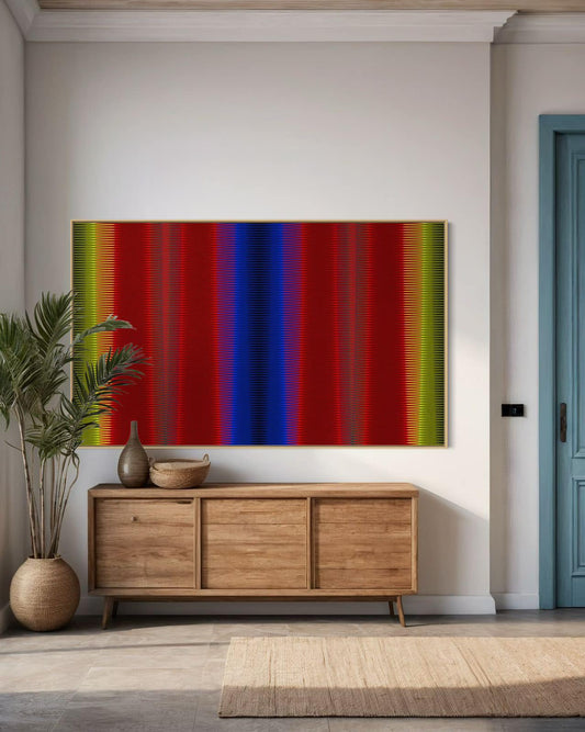 "Abstract Blue and Red"