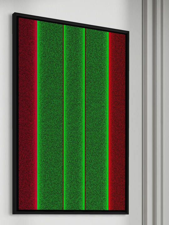 "Green and Red Stripes"