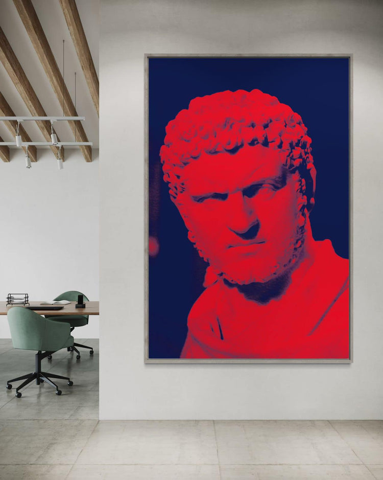 "The Greek Face - Red"